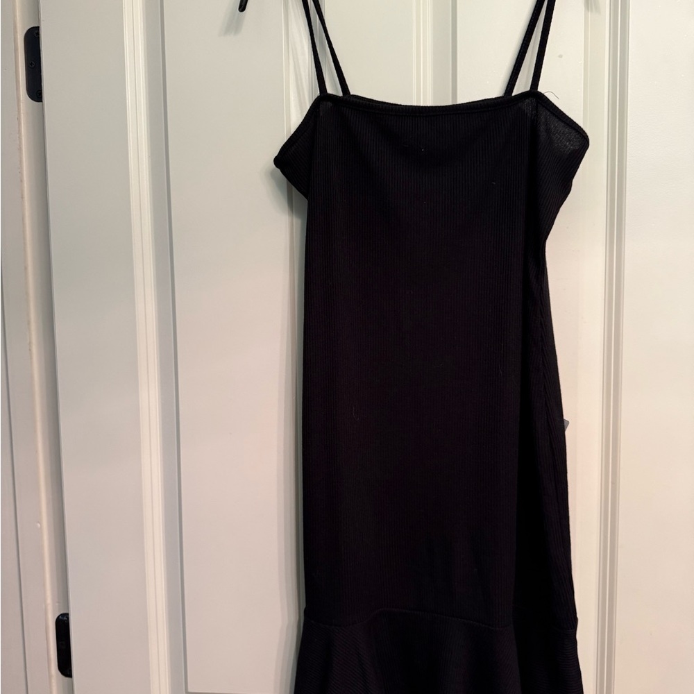 Nasty Gal - Flip ‘Em Off Mini Dress - Black Spaghetti Strap Dress